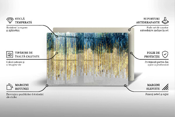 Zaščitna plošča za štedilnik Abstrakcija oblikovalca