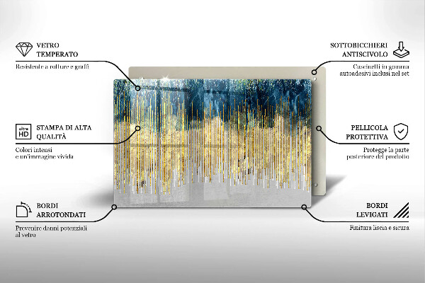 Zaščitna plošča za štedilnik Abstrakcija oblikovalca