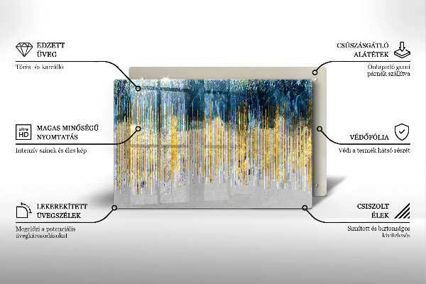 Zaščitna plošča za štedilnik Abstrakcija oblikovalca