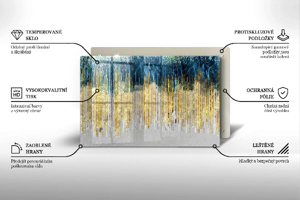 Zaščitna plošča za štedilnik Abstrakcija oblikovalca