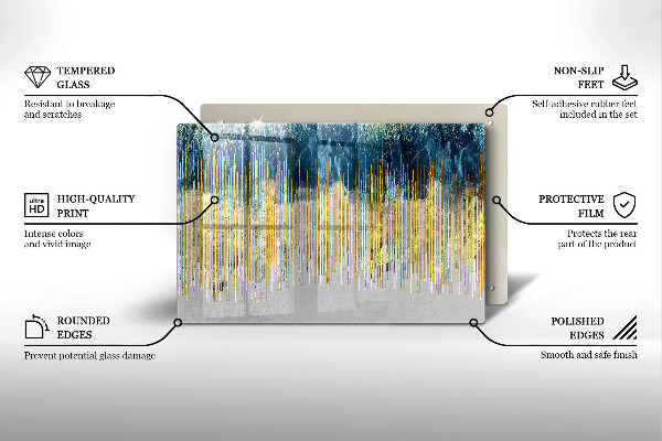 Zaščitna plošča za štedilnik Abstrakcija oblikovalca