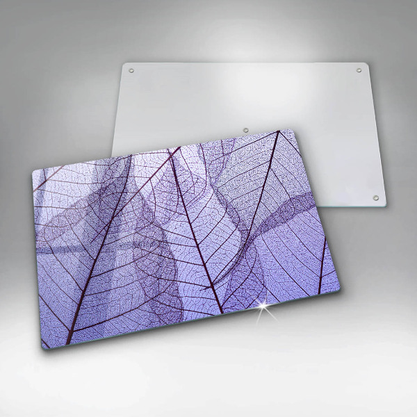 Zaščitna plošča za štedilnik Listi z žilami