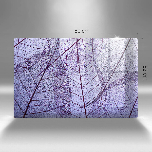 Zaščitna plošča za štedilnik Listi z žilami