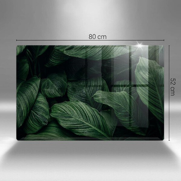 Zaščitna plošča za štedilnik Temni listi