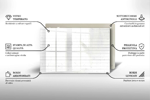 Zaščitna plošča za štedilnik Moderne svetle table