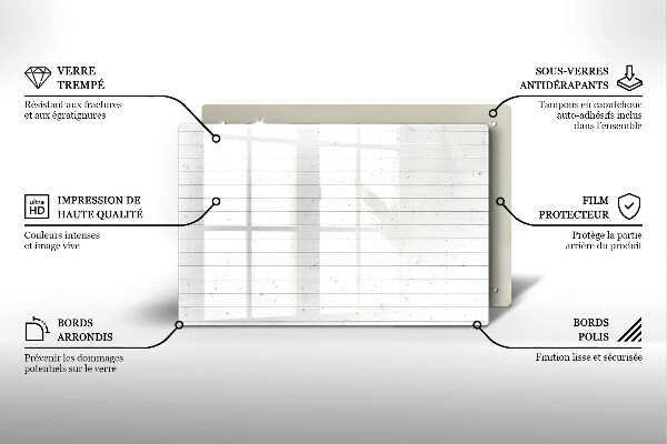 Zaščitna plošča za štedilnik Moderne svetle table