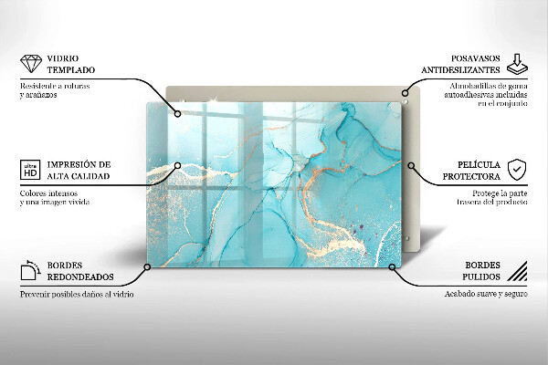 Zaščitna plošča za štedilnik Abstrakcija kamna