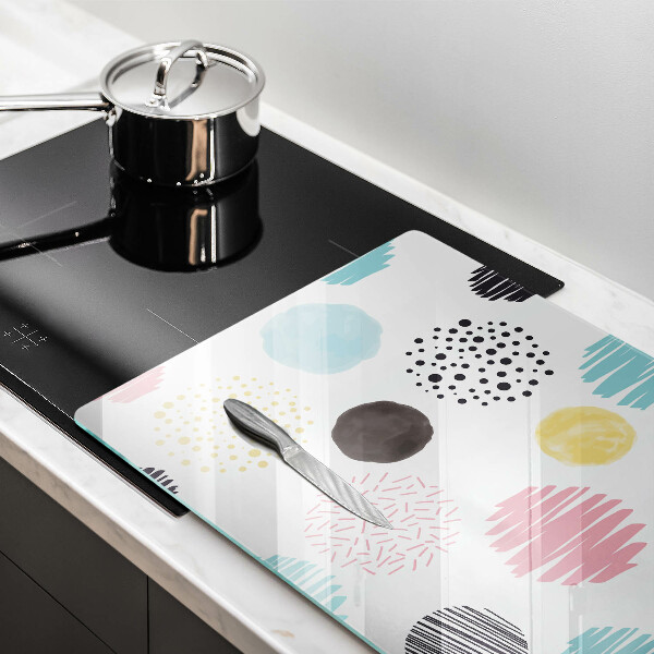 Zaščitna plošča za štedilnik Poslikane oblike