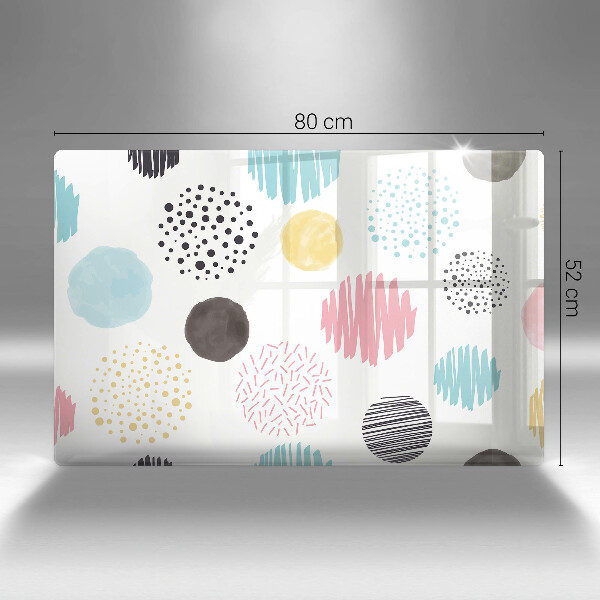 Zaščitna plošča za štedilnik Poslikane oblike