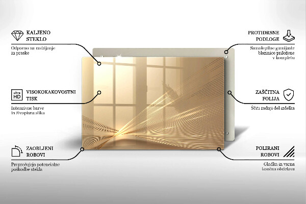 Zaščitna plošča za štedilnik Moderna abstrakcija