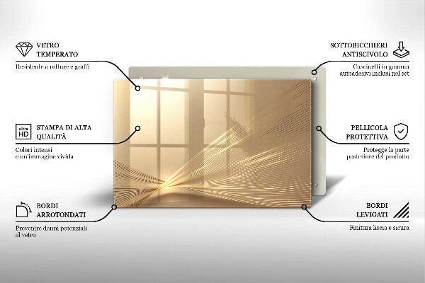 Zaščitna plošča za štedilnik Moderna abstrakcija