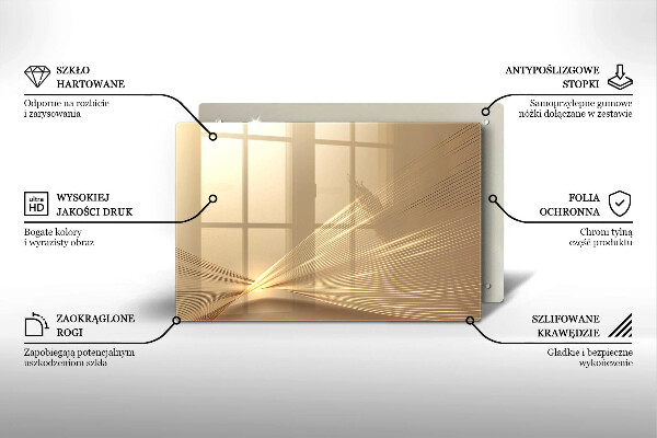 Zaščitna plošča za štedilnik Moderna abstrakcija