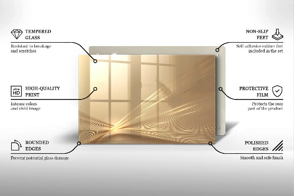 Zaščitna plošča za štedilnik Moderna abstrakcija