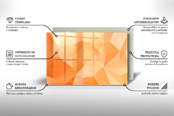 Zaščitna plošča za štedilnik Geometrijsko ozadje