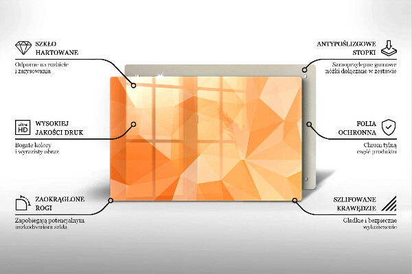 Zaščitna plošča za štedilnik Geometrijsko ozadje