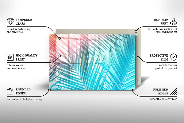 Zaščitna plošča za štedilnik Pastelni listi