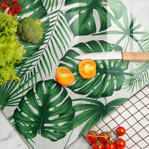 Zaščitna steklena plošča za štedilnik Listi monstere