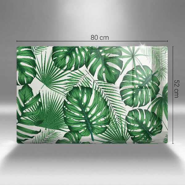 Zaščitna steklena plošča za štedilnik Listi monstere