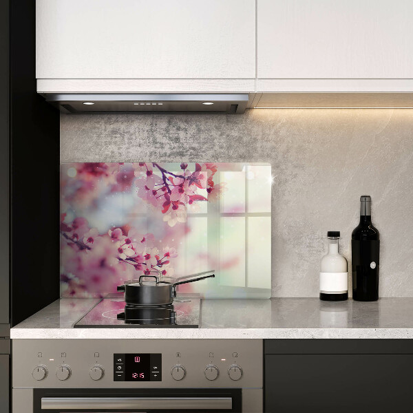 Zaščitna plošča za štedilnik Narava jablanovih cvetov