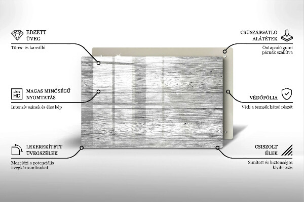 Zaščitna plošča za štedilnik Stare lesene plošče