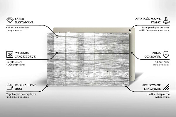 Zaščitna plošča za štedilnik Stare lesene plošče
