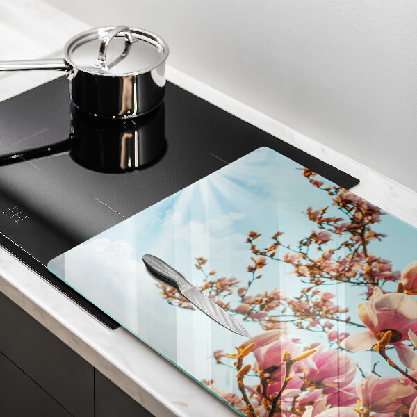 Zaščitna plošča za štedilnik Drevo rožnatih cvetov