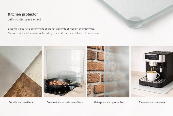 Steklena zaščitna plošča za štedilnik, komplet 2 kosov, 30 x 52 cm