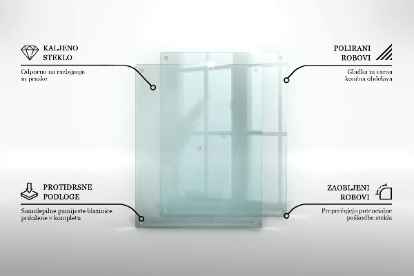 Prozorna stenska zaščitna plošča za štedilnik 2x40x52 cm