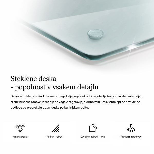 Prozorna stenska zaščitna plošča za štedilnik 2x40x52 cm