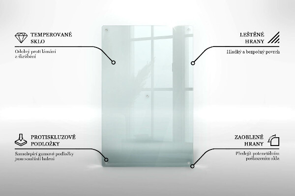Prozorna zaščitna steklena plošča za štedilnik 80x52 cm