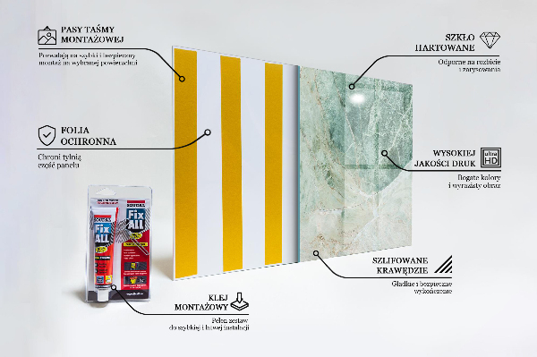 Stenska plošča za kuhinjo Tekstura marmornega kamna