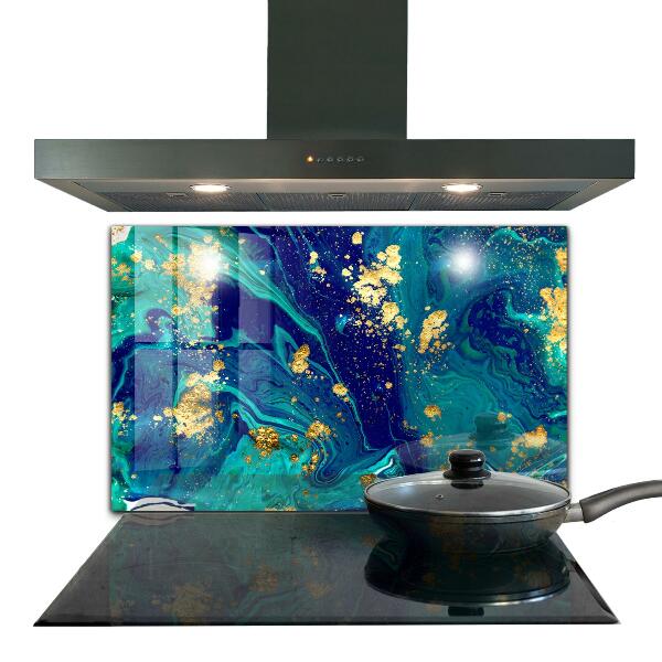 Stenska plošča za kuhinjo Moderna umetniška abstrakcija