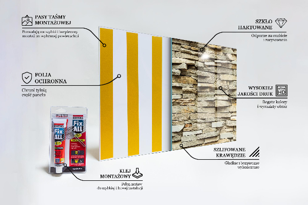 Stenska plošča za kuhinjo Naravna opeka