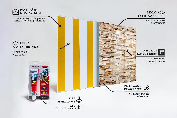 Stenska plošča za kuhinjo Stena iz naravnega kamna