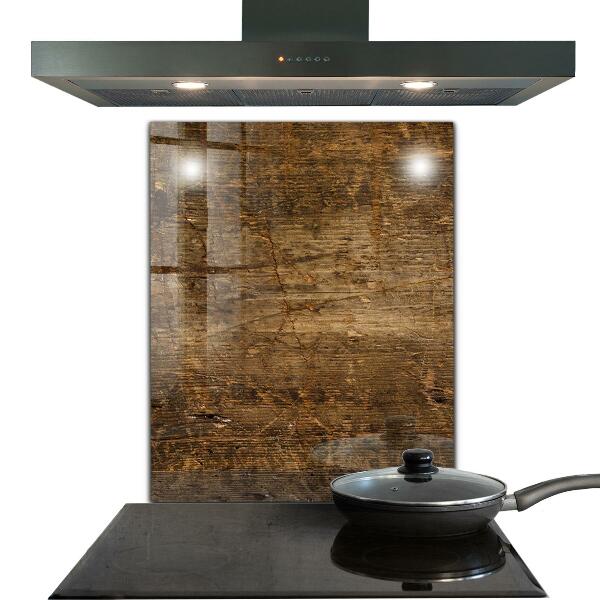 Stenska plošča za kuhinjo Temni hrastov les