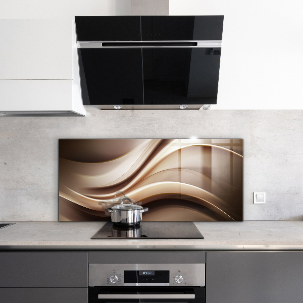 Stenska plošča za kuhinjo Abstrakcija energetskih valov