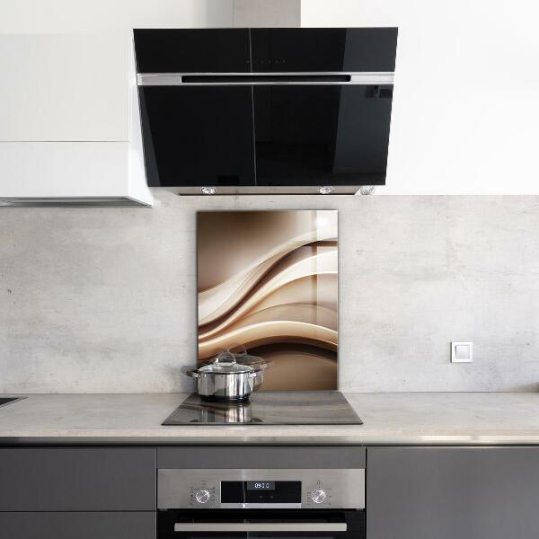 Stenska plošča za kuhinjo Abstrakcija energetskih valov