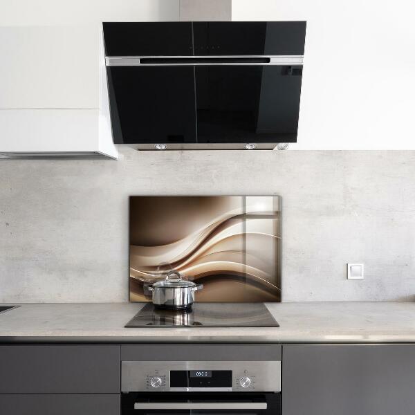 Stenska plošča za kuhinjo Abstrakcija energetskih valov