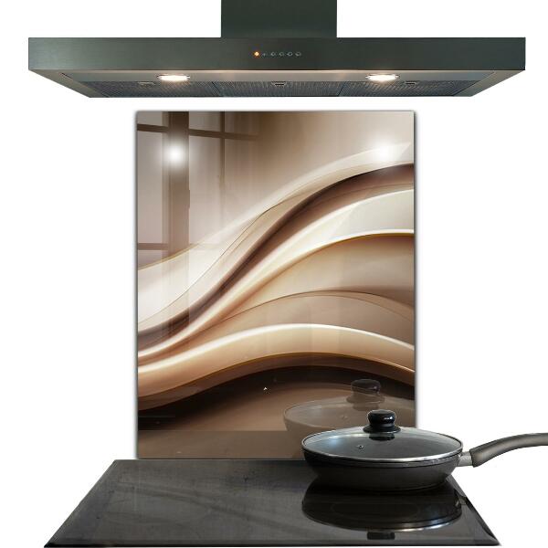 Stenska plošča za kuhinjo Abstrakcija energetskih valov