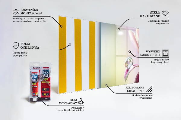 Zidna obloga za kuhinju Roža s kapljico rose zjutraj