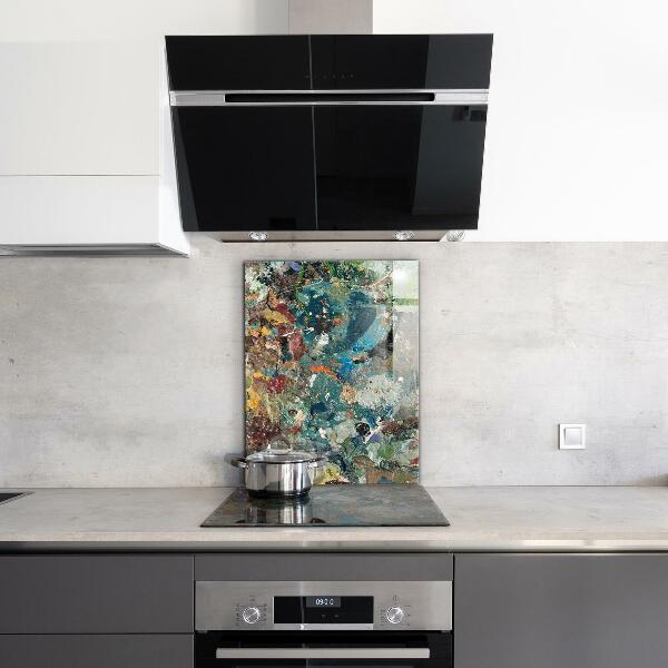 Stenska plošča za kuhinjo Tekstura oljne barve