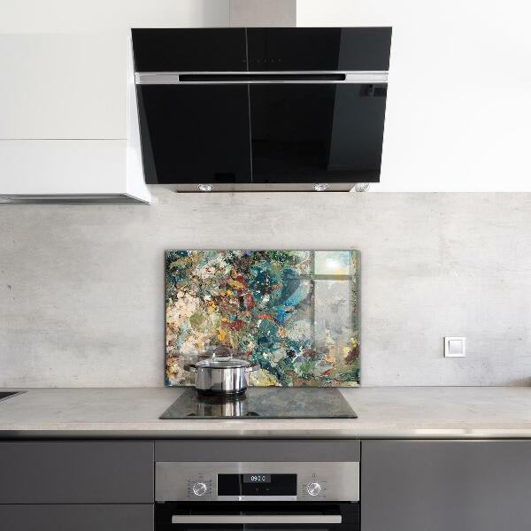 Stenska plošča za kuhinjo Tekstura oljne barve