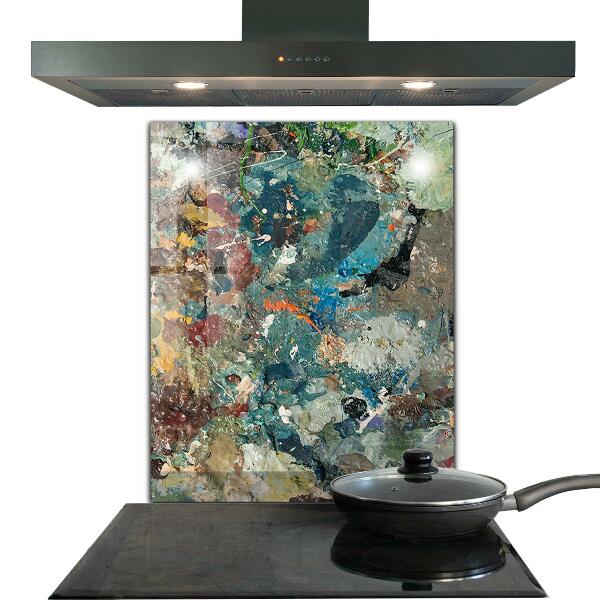 Stenska plošča za kuhinjo Tekstura oljne barve