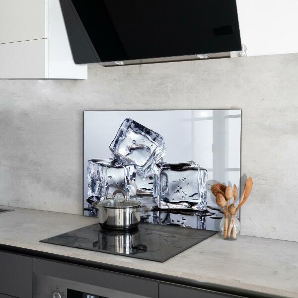 Stenska plošča za kuhinjo Osvežitev v ledenih kockah