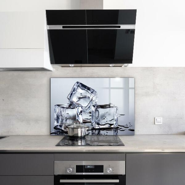 Stenska plošča za kuhinjo Osvežitev v ledenih kockah