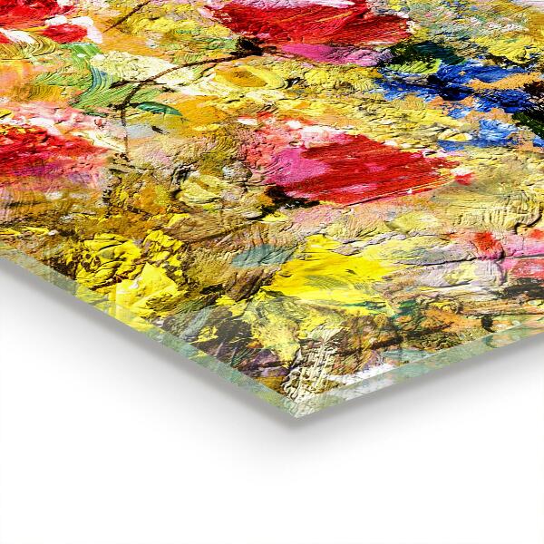 Zidna obloga za kuhinju Oljna slika poletni travnik