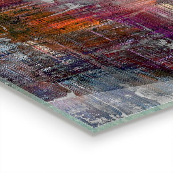 Stenska plošča za kuhinjo Abstraktno slikarstvo