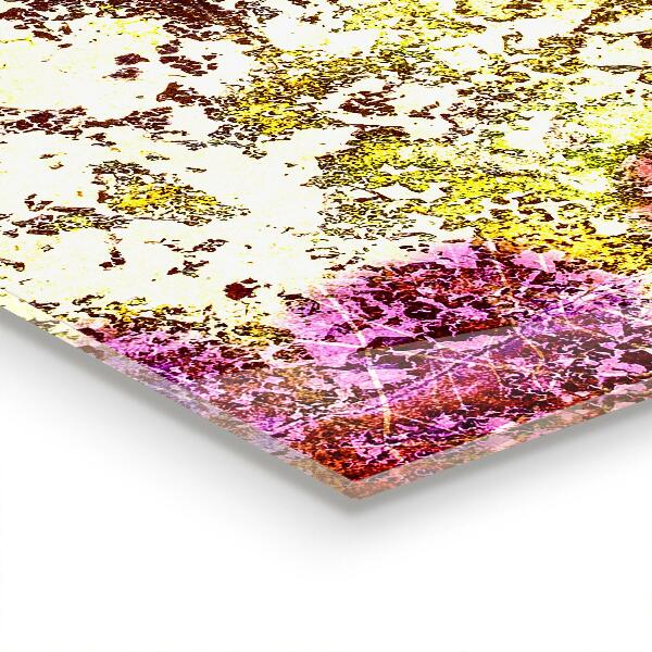 Stenska plošča za kuhinjo Oranžna abstrakcija