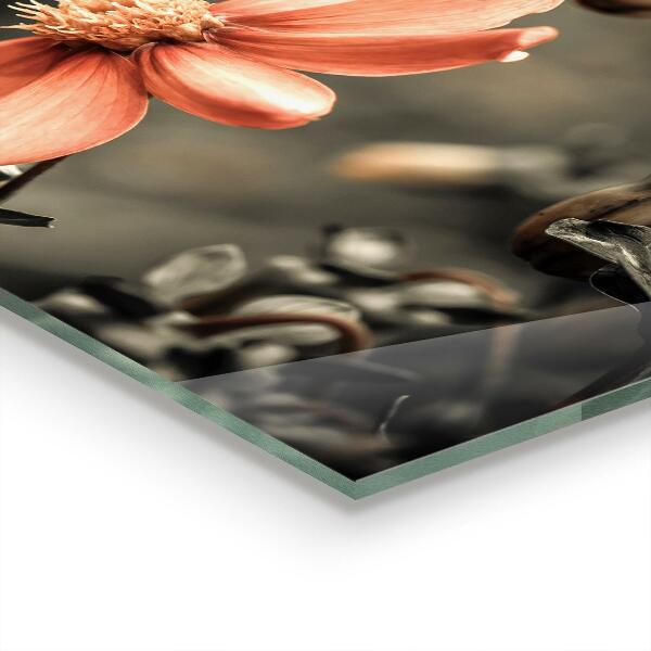 Zidna obloga za kuhinju Vintage cvetni popek