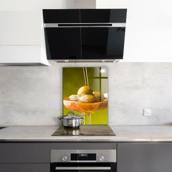 Stenska plošča za kuhinjo Sveže stisnjeno oljčno olje